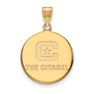 10k Yellow Gold LogoArt The Citadel Large Pendant 1Y004TCI - Foto 1 di 2