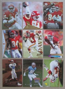 Lotto 9 carte Willie Davis Kansas City Chiefs Houston Tennessee Oilers NFL - Foto 1 di 2