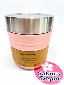 Le Creuset OTG Soup Jar 500ml Shell Pink Stainless Steel Vacuum Insulated JP New - Picture 1 of 14