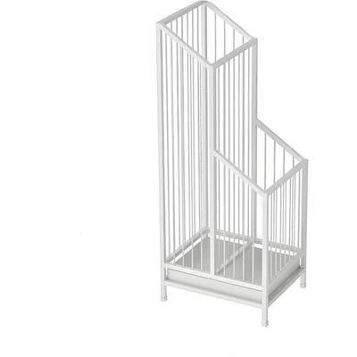 Soporte de paraguas resistente construcción de metal drenaje eficiente diseño que ahorra espacio Foto 1 de 4