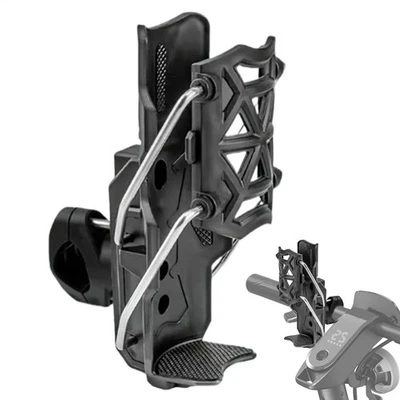 Motorcycle Adjustable Handlebar Cup Holder Mount Drink Water Bottle for Bike - Image 1 of 4