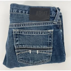 Ariat M7 Slim Fit Straight Leg Jeans Mens 34x30 Silverton Wash Denim Western - Picture 1 of 12