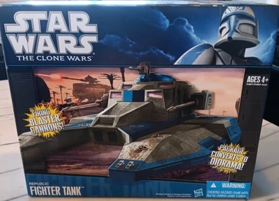 2010 Hasbro Star Wars The Clone Wars Republic Fighter Tank Figure MIB MIP - Image 1 of 2