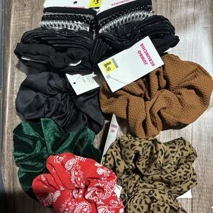 Viele Jumbo Scrunchies und zwei Scrunchies 8er Pack - Bild 1 von 5