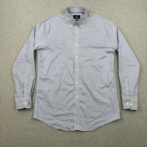 Psycho Bunny Shirt Mens 15.5 34/35 Blue Check Button Down Long Sleeve Preppy - Picture 1 of 13