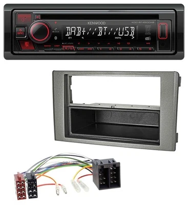 Kenwood MP3 CD USB Bluetooth DAB Autoradio für Iveco Daily (06-14) dunkelgrau - Bild 1 von 4