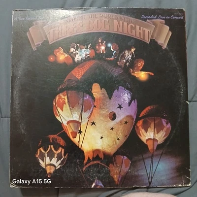 Around the World with Three Dog Night 1973 Double Vinyl LP DSY 50138 Dunhill Foto 1 de 4