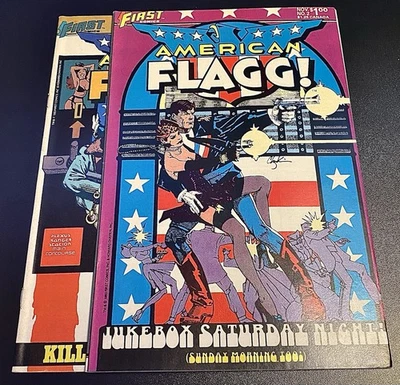 American Flagg Lot #2 #3 1983 White Pages VF- TO NM (READ DESCRIPTION) - Image 1 of 4