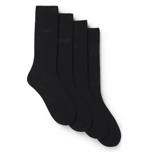 BOSS Herren Socken Hugo Boss Geschenkbox normale Länge 4er Pack Socken in Schwarz - Bild 1 von 4
