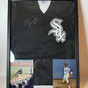 Michael Jordan Autographed Chicago White Sox Jersey, with two Autographed Photos - Picture 1 of 10