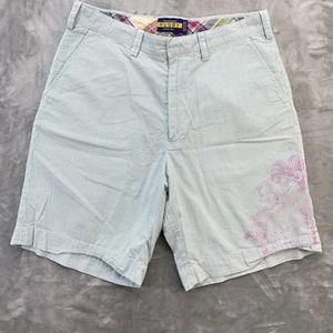 Vintage Ralph Lauren Rugby shorts men's size 32x9 lion print graphic golf casual - Picture 1 of 13