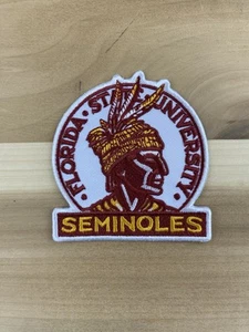 3.5” x 3” DE COLECCIÓN SEMINOLES DEL ESTADO DE FLORIDA BORDADO HIERRO EN PARCHE - Imagen 1 de 1