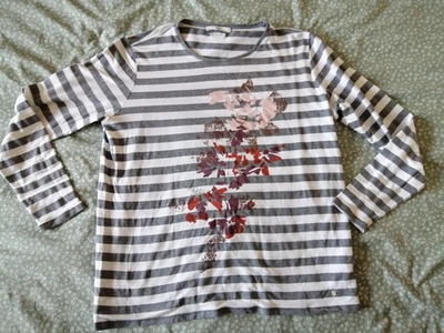 Sudadera mujer BRAX, talla 46, multicolor, rayas, modal, elastano Foto 1 de 4