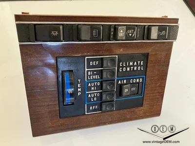 72-85 Mercedes Benz R107 W116 A/C control panel - Image 1 of 4