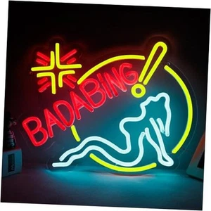 Bada Bing Neon Signs Led Neon for Wall Decor Sopranos Merch Light B-Bada Bing - Picture 1 of 7