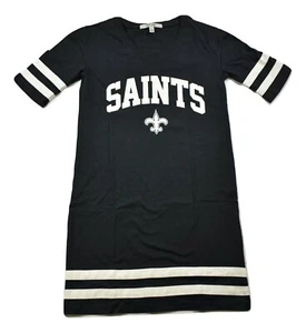 Junk Food Womens NFL New Orleans Saints V-Neck Half Sleeve Dress New XS-2XL - Picture 1 of 2