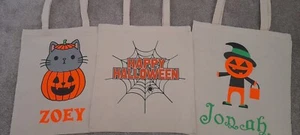 Personalised halloween bags - trick or treat bags - Picture 1 of 6