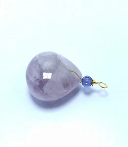 Natürlich Amethyst Glatt Perlen Herzanhänger 136 Karat Amethyst Edelstein - Bild 1 von 6