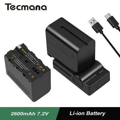 2X 8900mAh Akku+Ladegerät Für Sony NP-F330 NP-F550 NP-F570 NP-F730 NP-F750 / 770 - Bild 1 von 4