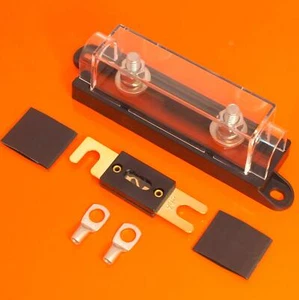 Supporto fusibile ANL di qualità trasparente con terminali fusibili ANL 40 AMP ANL terminotermine - Foto 1 di 7
