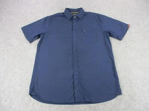 McDonalds Shirt Mens Medium Blue Apparel Collection Button Up Employee Uniform - Picture 1 of 11