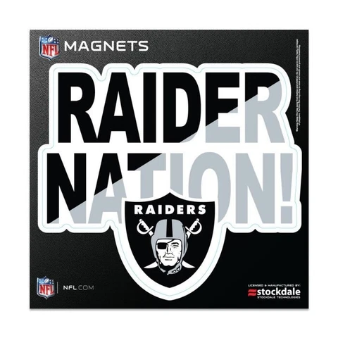 LAS VEGAS RAIDERS 6"X6" DIE-CUT MAGNET FOR INDOOR OUTDOOR HIGH QUALITY OAKLAND Cover