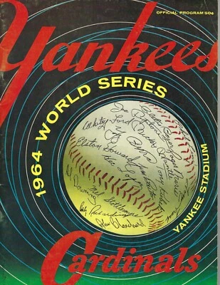 1964 World Series baseball program St. Louis Cardinals New York Yankees Game 5 - Image 1 of 3