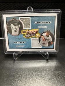 2008 Baseball Heroes Memorabilia /199 Jake Peavy Bob Gibson #184 HOF - Bild 1 von 2