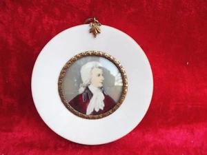 Schöne,alte Miniatur__Wolfgang Amadeus Mozart__Lupenmalerei__! - Bild 1 von 3