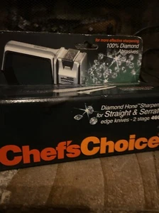 Chefs Choice Model 460 Diamond Hone 2 Stage Straight & Serrated Knife Sharpener - Picture 1 of 3