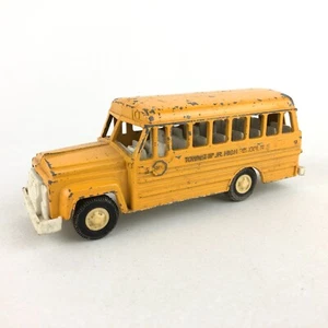 Tootsie Toy Township Jr. High School Bus USA Made Vintage Toy Bus Pressed Steel - Picture 1 of 8