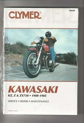 Manual de reparación de servicio Clymer Kawasaki KZ, Z, ZX750 1980-1985 nuevo Foto 1 de 2