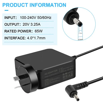 For Lenovo IdeaPad 5 3 330 Flex 4 5 6 14 45W 65W Charger AC Adapter Power Supply - image 1 of 4