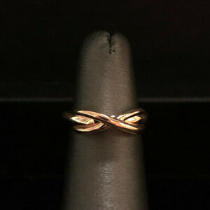 Beautiful Tiffany & Co. 18K Rose Gold Infinity Band Ring Size 3.50