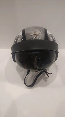 Scorpion Exo-100 Lilly Open Face Motorcycle Helmet Size M With Shield DOT - Image 1 of 4