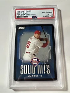 2003 Victory Jim Thome Auto Autograph Signed Card PSA HOF - Picture 1 of 2