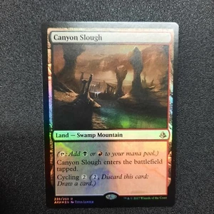 MTG, Canyon Slough, Amonkhet, Foil, Cycling Land, inglés, casi nuevo - Imagen 1 de 10