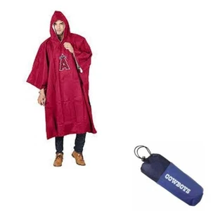 Los Angeles Angels Rain Poncho Adult Deluxe Field Style OSFM MLB Official Merch - Picture 1 of 6