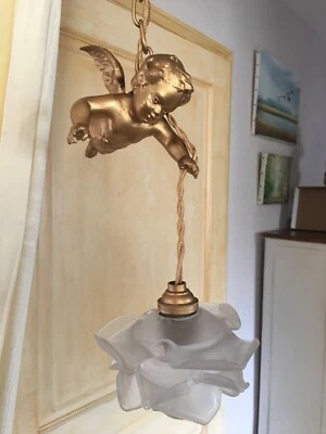 lustre Suspension Angelo en régule - Photo 1/4