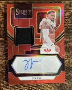 Jey Uso | 2024 | Panini Select | WWE | Red Refractor Relic Auto | #30/49 | - Picture 1 of 3