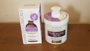 Advanced Clinicals Hyaluronic Acid 16oz Serum 1.75 fl oz * NEW Sealed GIFT SET - Picture 1 of 5