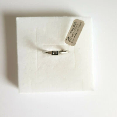 Feiner Platin 950 Ring mit Diamant 0,06ct. VVS/TW Gr.54 Made in Germany - Bild 1 von 4