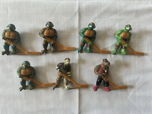 Vintage 1990 Remco TMNT Ninja Turtles Subterranean Sewer Hockey Table Figures 7 - Picture 1 of 2