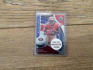 Tarjeta de novato 2022 Panini Elements Football Tyrion Davis-Price Americium 12/95 SP - Imagen 1 de 2