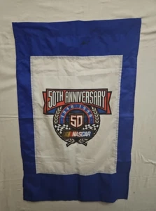 NASCAR 50th Anniversary 3' x 5' Flag Wincraft 1948-1998 White Blue Banner - Picture 1 of 4