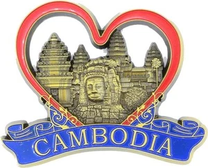 3D - CAMBODIA-PHNOM PENH- Souvenir Fridge Magnet Kitchen DecorHoliday Gift-Metal - Foto 1 di 128