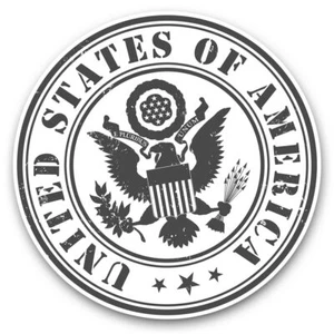 2 x Vinyl Stickers 20cm (bw) - United States of America USA US  #39910 - Afbeelding 1 van 8