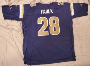 Marshall Faulk St. Louis Rams #28 — NFL football blue jersey size 2XL Reebok - Picture 1 of 11