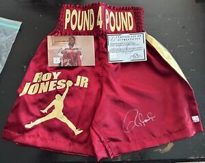ROY JONES JR. SIGNED BOXING TRUNKS CAO