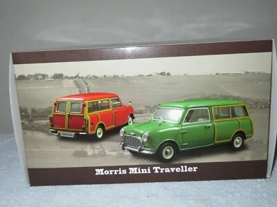 MORRIS MINI TRAVELLER GREEN 1:18 KYOSHO OPENING HOOD, DOORS & REAR, HQ   - Image 1 of 4